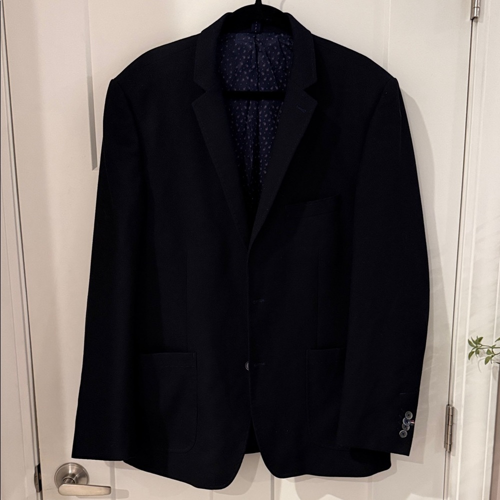 Bugatchi Uomo Men’s Blazer Sport Coat Black Lined